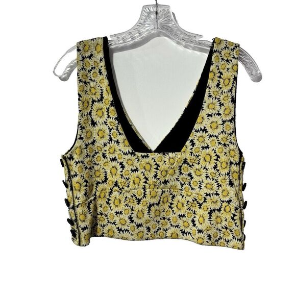 Maeve Anthropologie Button Side Top Floral  Size Medium Summer Spring Casual - Picture 3 of 7